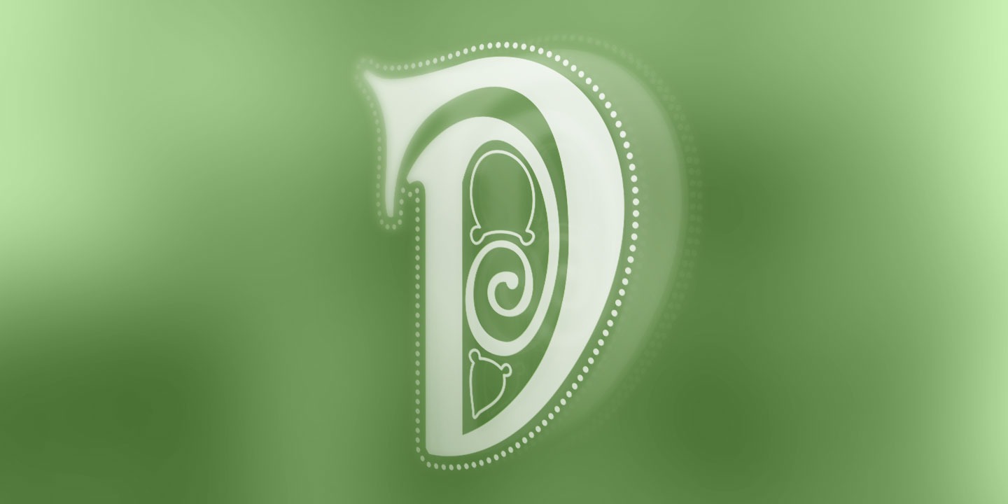 Beispiel einer Celtic Spiral Regular-Schriftart